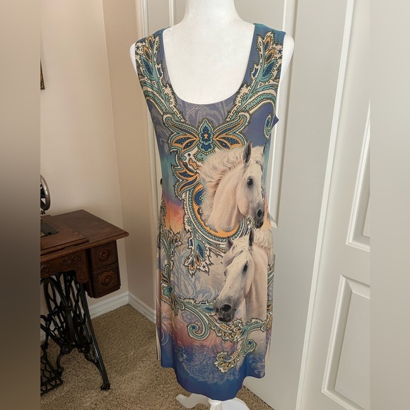 Fantazia Dresses & Skirts - Horse Print Western Tank Dress